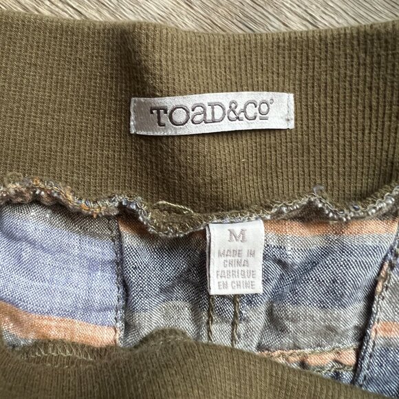 Toad & Co medium linen striped skirt - Picture 5 of 7